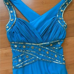 Adrianna Papell Vibrant Blue Dress
